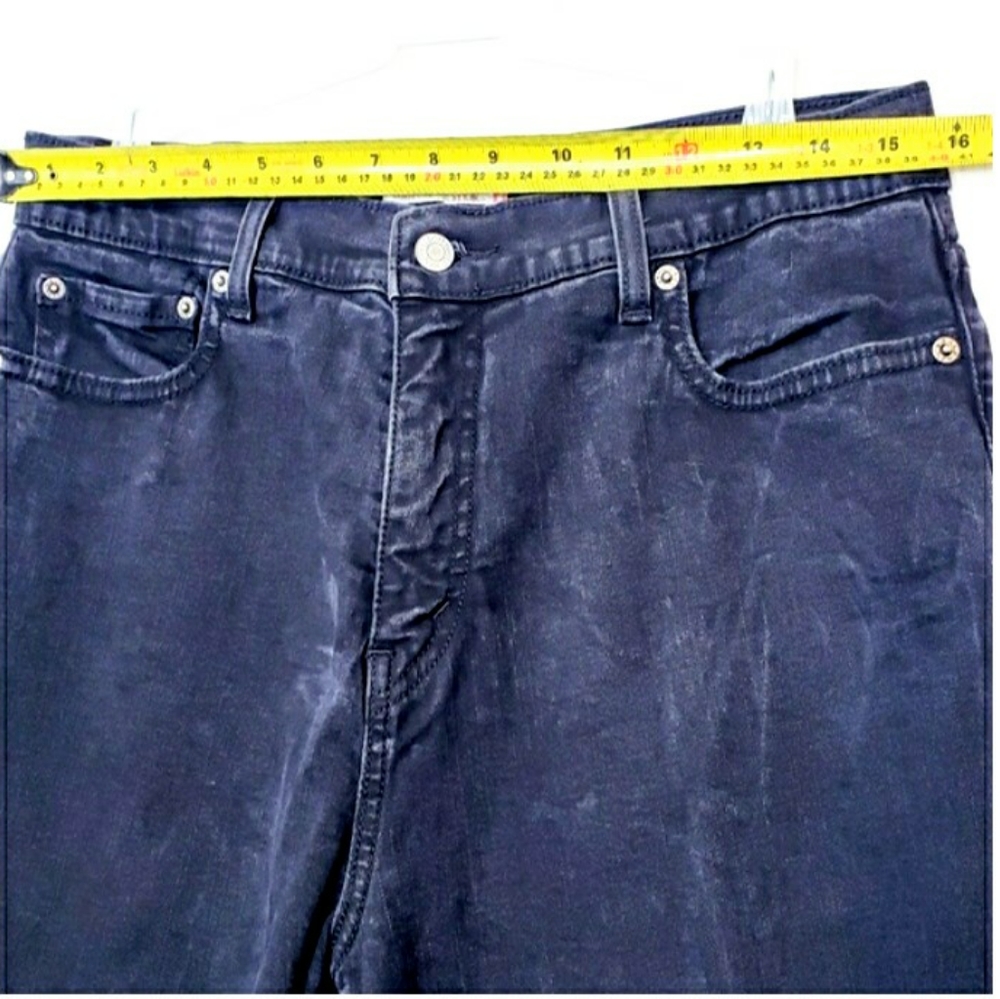 Levi's Black 512 Perfectly Slimming high waisted bootcut jeans Y2K Size 16S - Picture 5 of 9